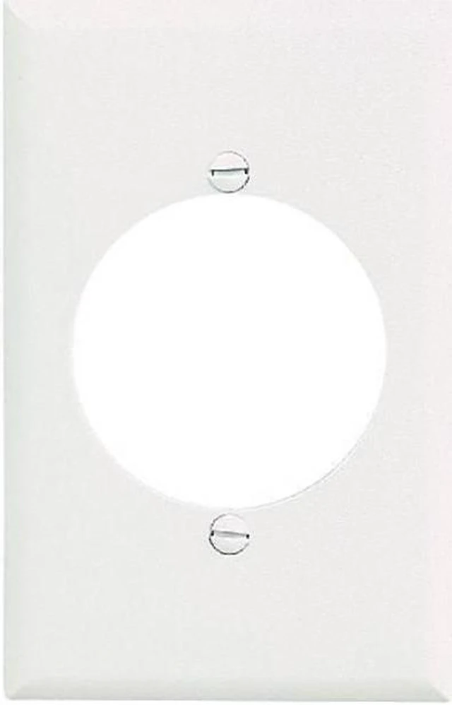 Main image of Cooper 2068W White Mid-Size Single Gang Single 2.15" Receptacle Wall Plate