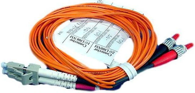 Main image of 3M Leviton Fiber Optic Multi-Mode Duplex Patch Cable Cord ST LC 50mic 50DTL-M03