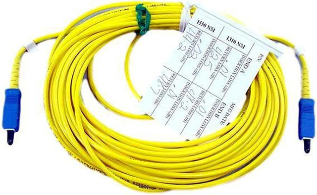 Main image of 10M Leviton Fiber Optic Singlemode Simplex Patch Cable Cord SC SC SPC SPSSC-S10