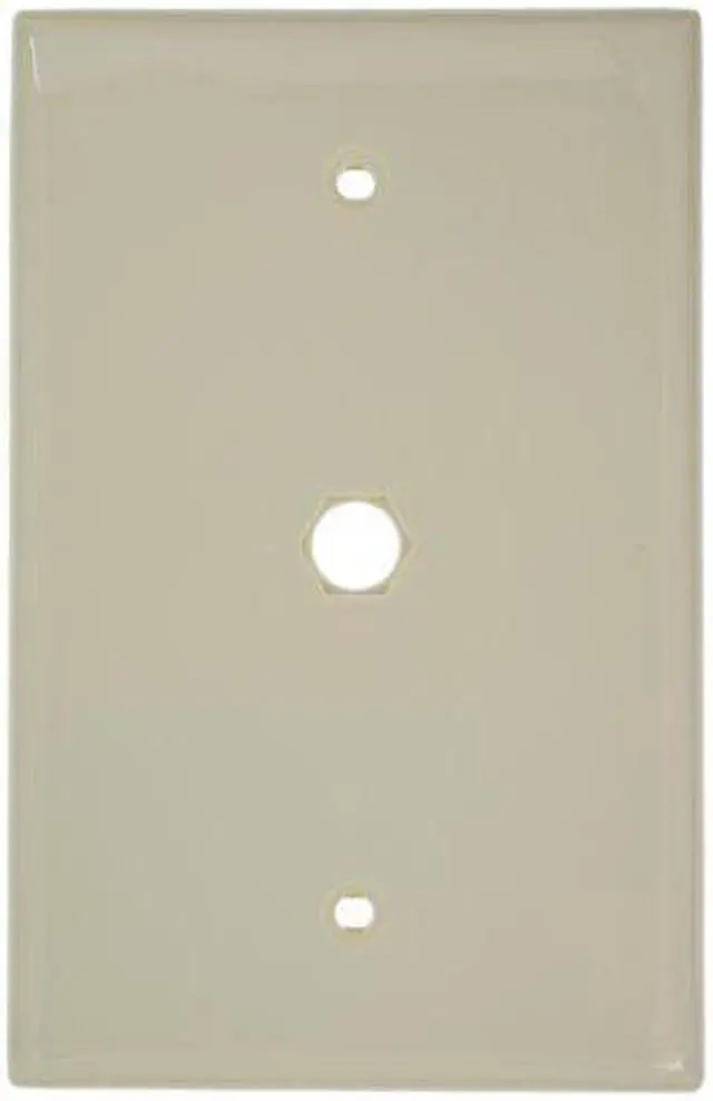 Main image of Leviton 40539-HMA Almond Midway F-Connector Hexagonal Opening Wall Plate