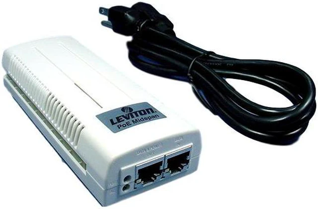 Alt view image 3 of 4 - Leviton White Power Over Ethernet Midspan 1 Port Managed Panel PoE 100-M3001-1UB
