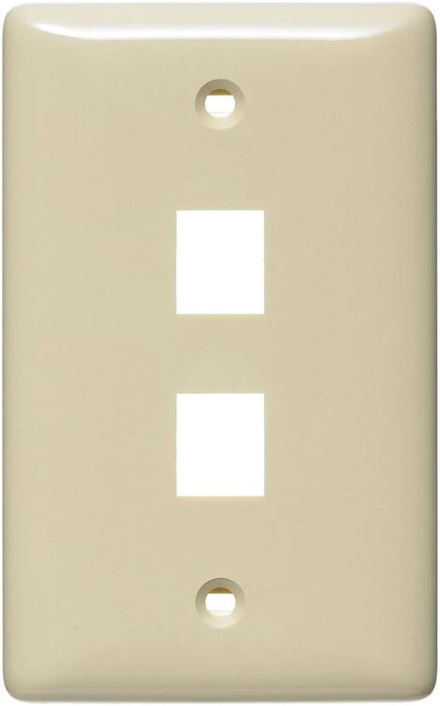 Main image of Hubbell netSELECT 1 Gang 2 Socket Multimedia Faceplate