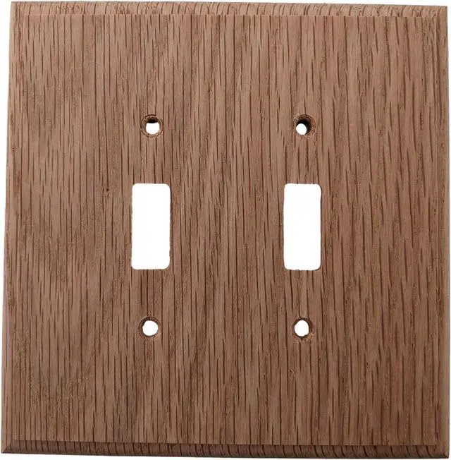 Main image of Leviton Unfinished Wood 2-Gang Switch Cover Wall Plate Switchplate 89209-UNF