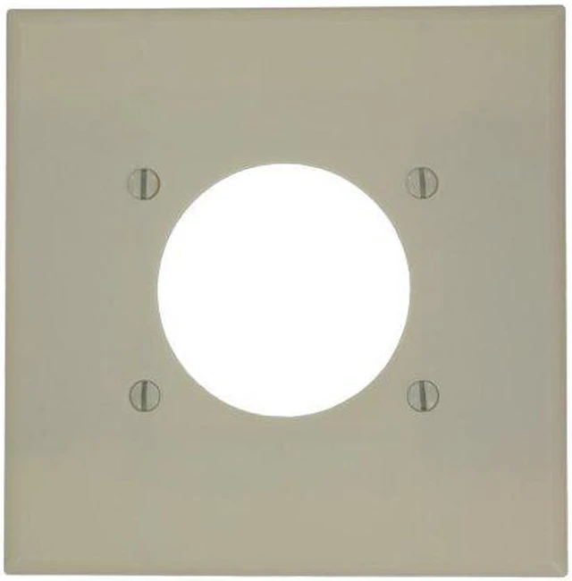 Alt view image 2 of 4 - Wall Plate Flush 2-Gang Ivory Leviton Mfg Standard Switch Plates 80526-I