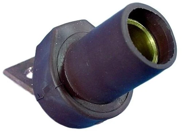 Main image of Leviton 16F21-H Brown 16 Series Tapered Nose Angled Female Cam-Type Terminal Connector