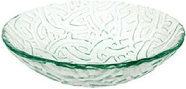 Main image of Decolav Artistic White Art Glass Vessel Sink Bathroom Vanity Bowl 1070-WH