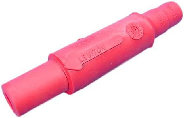 Main image of Leviton 15SDF-48R Red 15 Series Female Cam-Type Detachable Plug Insulator Sleeve