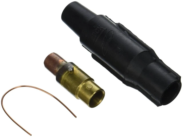 Main image of Leviton 16V28-E Black 16 Series Female Vulcanized Crimped Cam-Type Plug