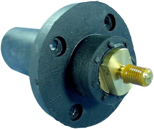 Main image of Leviton 17R21-E Black 17 Series Threaded Stud 90 Degree Male Cam-Type Panel Receptacle