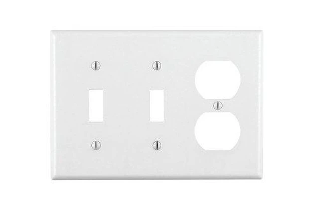 Alt view image 4 of 7 - Leviton Plt 2Tog/Dplx Wht 1052-7158