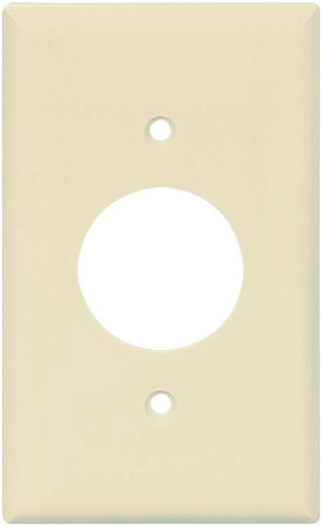 Main image of Cooper PJ7A Almond Mid-Size Unbreakable Single Gang Single 1.40" Receptacle Wall Plate