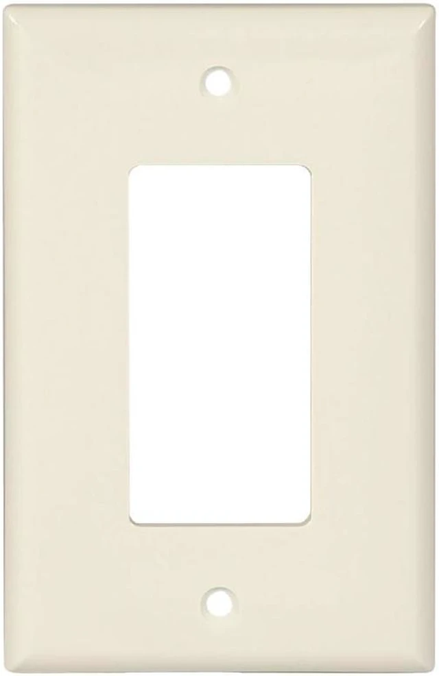 Main image of Cooper PJ26LA Light Almond Unbreakable Mid-Size Single Gang Decorator Wall Plate