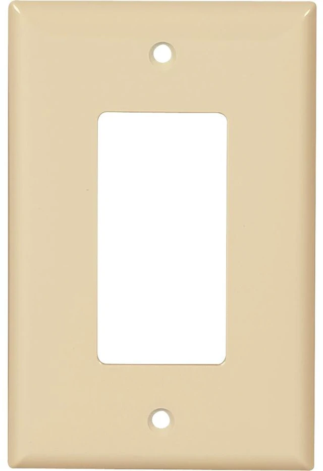Main image of Cooper PJ26V Ivory Unbreakable Mid-Size Single Gang Decorator Wall Plate