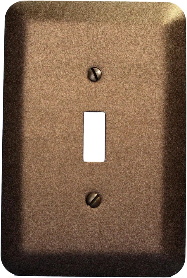 Main image of Leviton Jumbo Metallic Bronze Switch Cover Oversize Toggle Wallplate Switchplate 89301-MBR