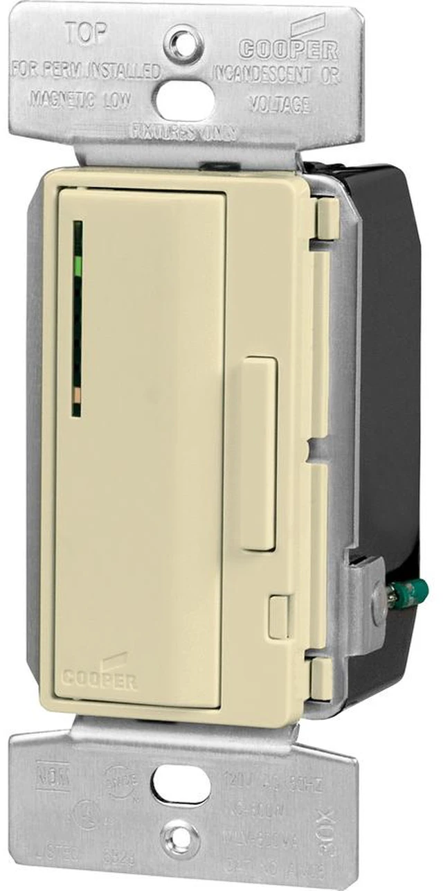 Main image of Cooper Accell AIM06-V-K Ivory Master Smart Dimmer Light Switch 600W 120V Magnetic Low Voltage