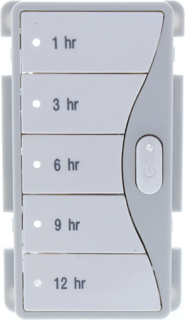 Main image of Cooper Wiring Devices 952HKWS-P Face Plate Color Change Kit for Aspire Timer (1,3,6,9,12), White Satin (Pale Gray)