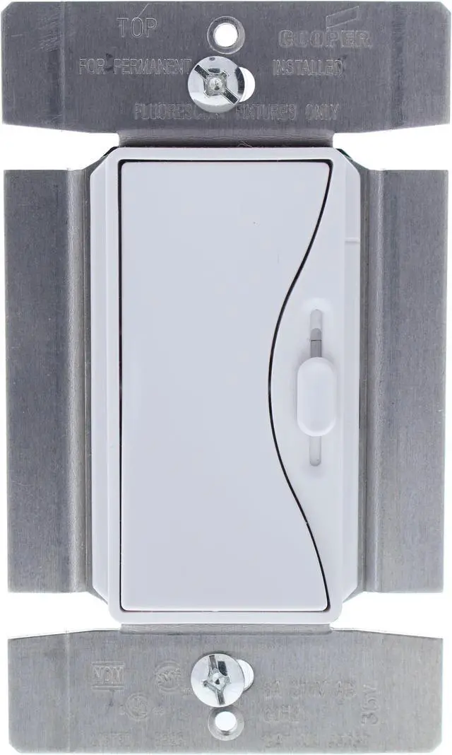 Main image of Cooper Wiring Devices Alpine White Aspire Slide Dimmer SP3Way 8A 277V 95687AW