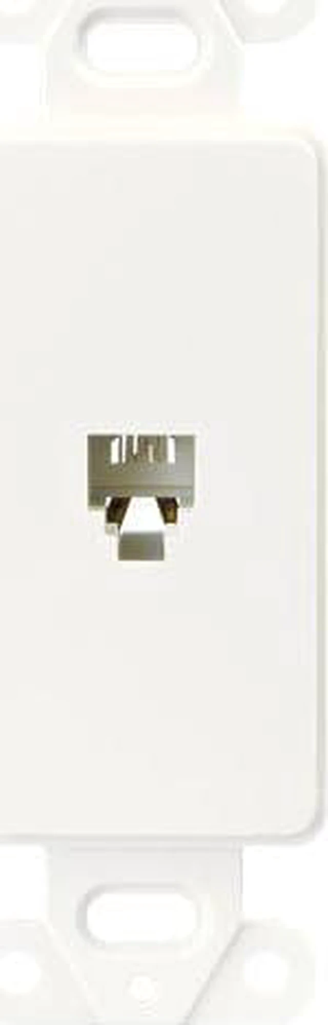Alt view image 2 of 2 - Decorator Telephone Jack Flush White Cooper Wiring Devices 3560-4W 078477116685