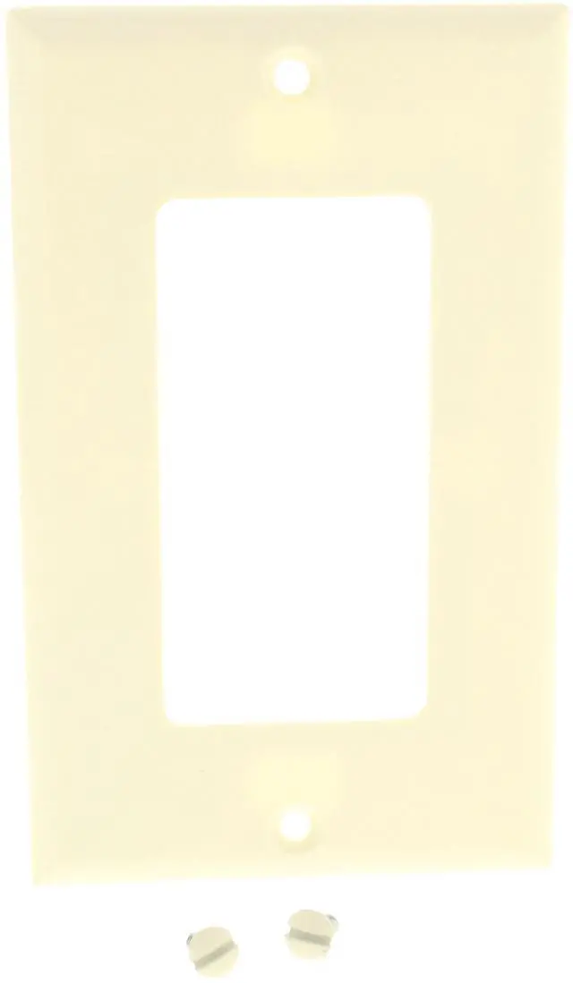 Alt view image 2 of 4 - Cooper Wiring Devices 2151A 1-Gang Decorator GFCI Rocker Switch Wall Plate, Standard Size, Thermoset Plastic, Almond