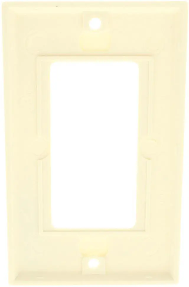 Alt view image 4 of 4 - Cooper Wiring Devices 2151A 1-Gang Decorator GFCI Rocker Switch Wall Plate, Standard Size, Thermoset Plastic, Almond
