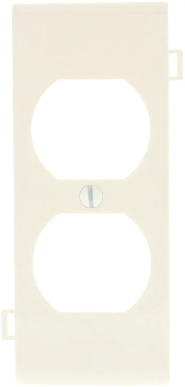 Main image of Leviton PSC8-T Light Almond Duplex Receptacle Sectional Center Wall Plate