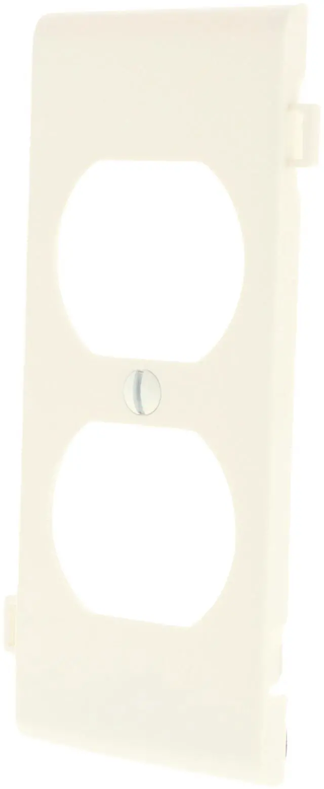 Alt view image 2 of 3 - Leviton PSC8-T Light Almond Duplex Receptacle Sectional Center Wall Plate