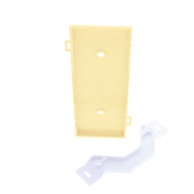 Alt view image 4 of 4 - Leviton 1-Gang Blank Sectional Wall Plate, Center Section, Unbreakable Nylon, Strap Mounted, PSC14-I, Ivory