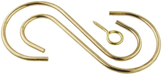 Main image of National Hardware N275-172 6" Brass Extension Hook Kit