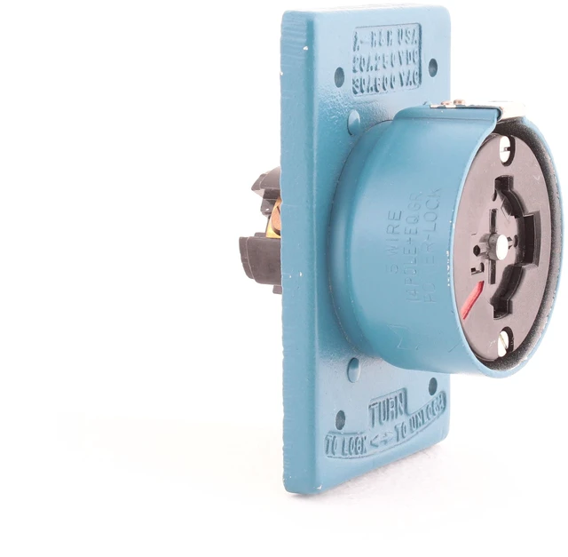 Alt view image 3 of 3 - 25403 INDUSTRIAL Power Interrupting Locking Receptacle 30A 600V 20A 250V