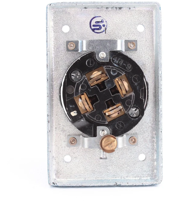 Alt view image 2 of 3 - 25403 INDUSTRIAL Power Interrupting Locking Receptacle 30A 600V 20A 250V