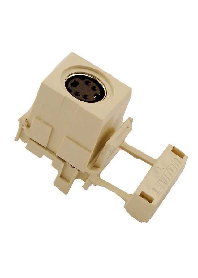 Alt view image 2 of 2 - Leviton QuickPort S-Video Connector