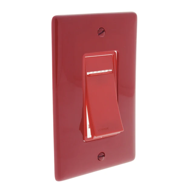 Alt view image 2 of 3 - Leviton Red Coordinating Momentary Rocker Switch Color Change Kit VPKIT-MDR