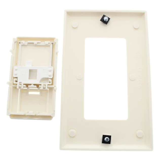 Alt view image 4 of 4 - Leviton IPQFK-T Light Almond Illumatech Fan Control Color Change Kit