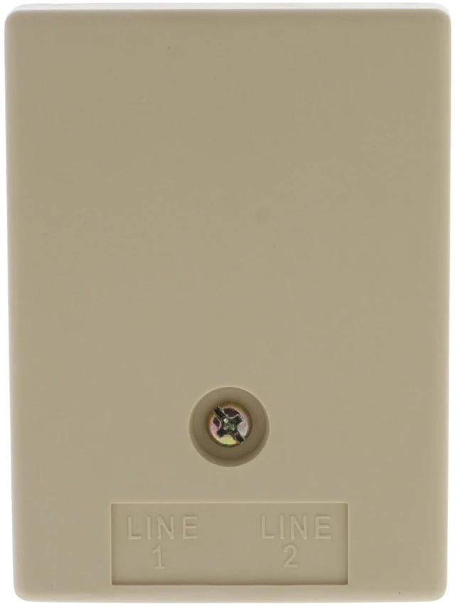 Main image of Leviton Telephone Type 104 Surface Wall Jack Almond 41046-IDA
