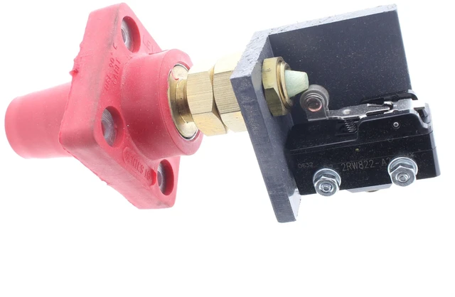 Main image of Leviton 16RSW-R Red 16 Series Female Cam-Type Panel Receptacle with Micro Switch