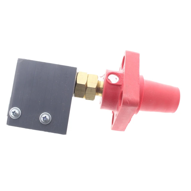 Alt view image 2 of 3 - Leviton 16RSW-R Red 16 Series Female Cam-Type Panel Receptacle with Micro Switch