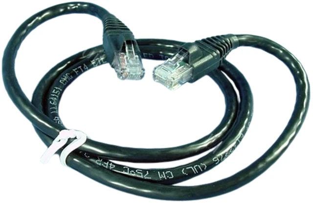 Main image of Leviton Black Cat 6+ 3 ft Ethernet LAN Patch Cord Network Cable Booted AG600-3E