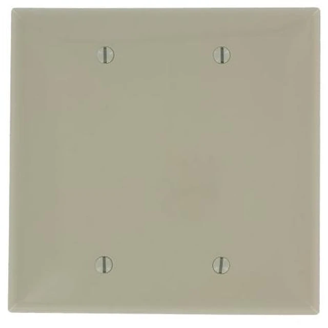 Main image of Leviton PJ23-I Ivory Midway Nylon Two Gang Blank Wall Plate