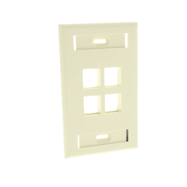 Alt view image 3 of 4 - Leviton QuickPort Faceplate