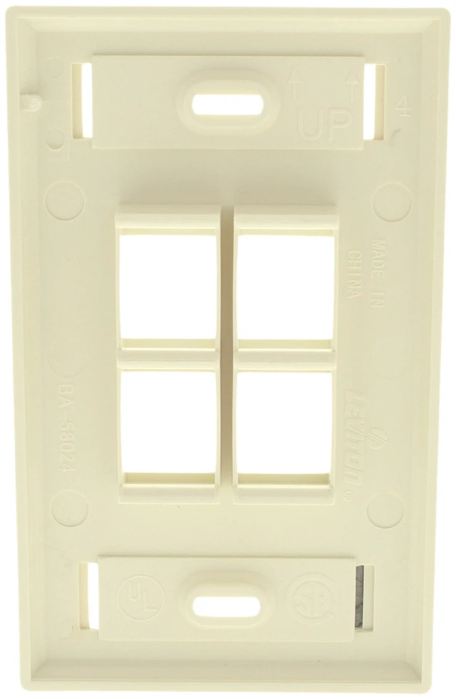 Alt view image 4 of 4 - Leviton QuickPort Faceplate