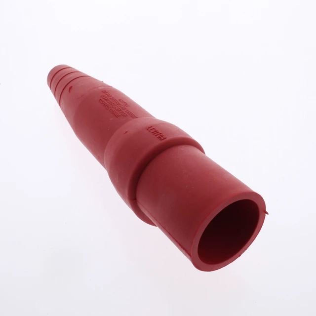 Alt view image 2 of 4 - Leviton Insulator Sleeve for Male Cam-Type Detachable Plug, 16 Series, Taper Nose, 16SDM-14R, Red