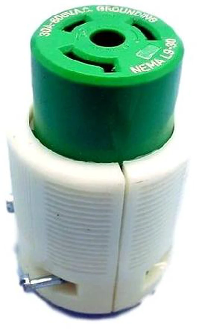 Main image of New Leviton Twist Turn Locking Plug Connector NEMA L9-30R 30A 600V 2P3W 70930-C