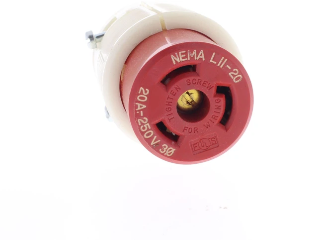 Main image of Leviton Twist Turn Locking Connector Plug NEMA L11-20R 20A 3Ø 250V 3P3W 71120-C