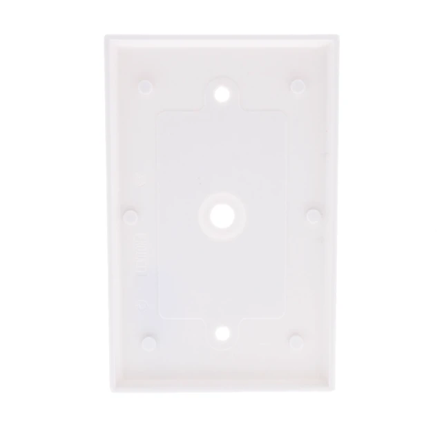 Alt view image 2 of 2 - Leviton 1-Gang Telephone/Cable Wall Plate, .312-Inch Diameter Opening, Midway Size Cover, Thermoset Plastic, 80513-W, White
