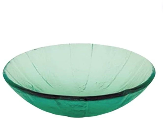 Main image of Decolav Green Pinwheel Art Glass Vessel Sink1090-GR