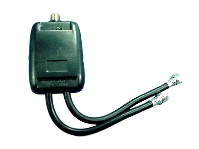 Alt view image 2 of 2 - Leviton UHF/VHF Video Band Separator 75° Coax Cable C5157