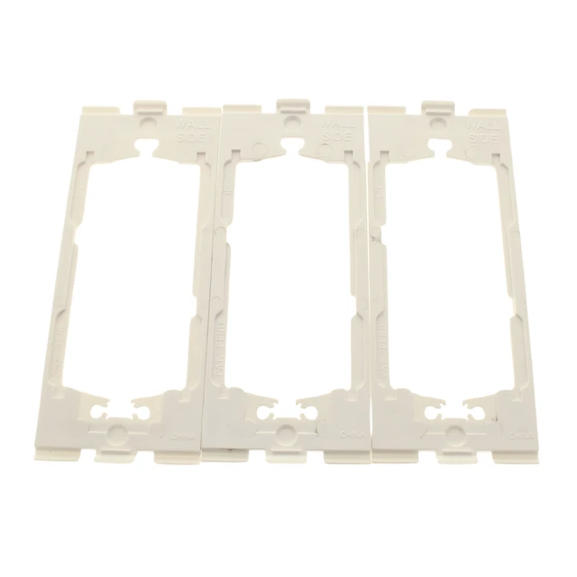 Alt view image 2 of 3 - Leviton 80314-A Almond Decora Plus Standard Size Blank Wall Plate Plastic Adapter