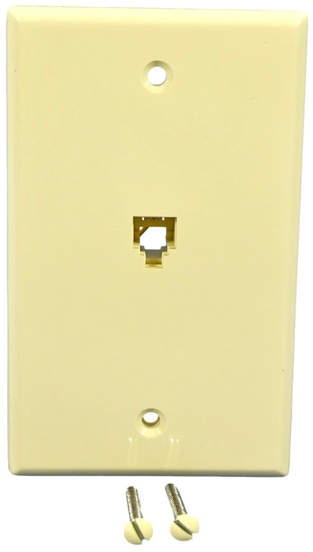 Main image of Leviton 1 Port Phone Faceplate