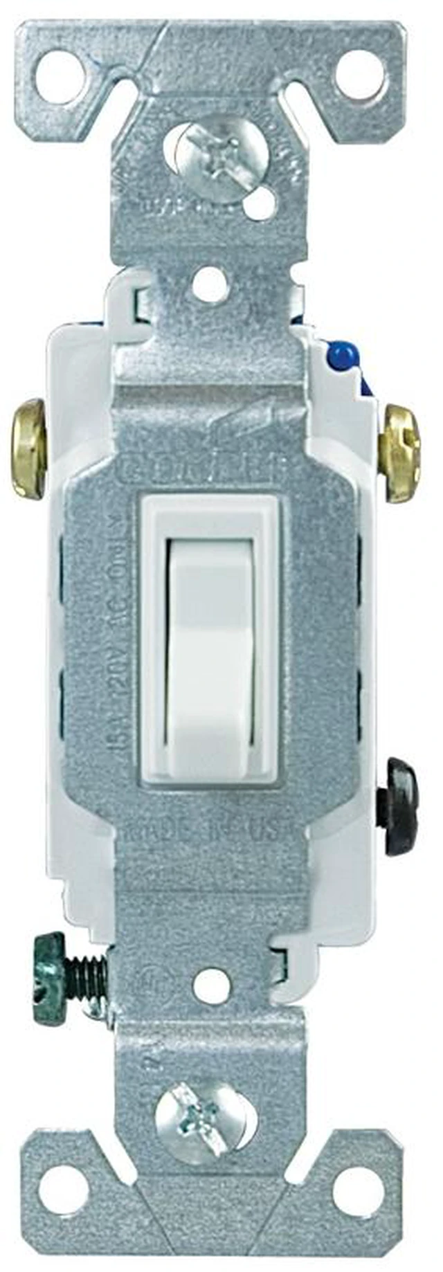 Main image of Cooper 1303-7W White Three Way Toggle Light Switch (Pack of 10)