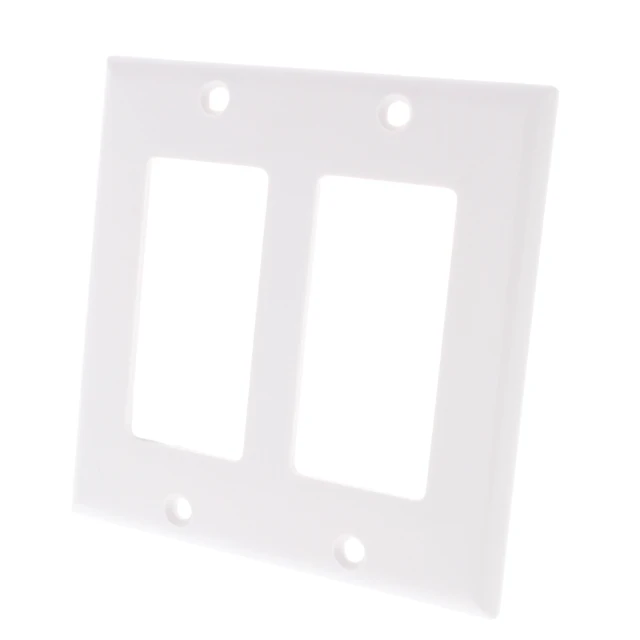 Alt view image 4 of 5 - Cooper 2152W White Two Gang Decorator Wall Plate